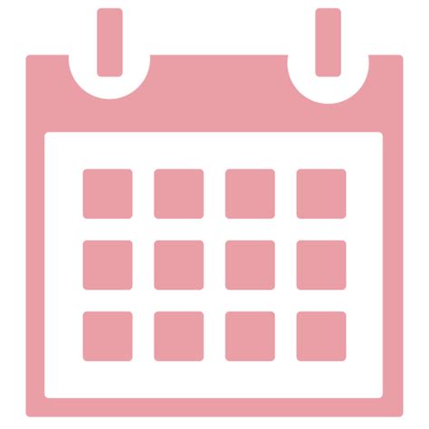 Pink Calendar Icon